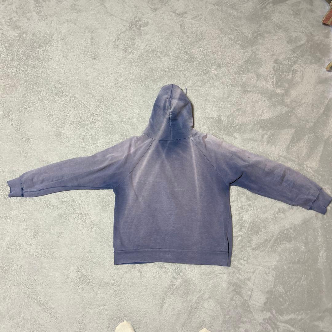 破格】鬼フェード60sスウェット茄子紺フルジップパーカー - メルカリ