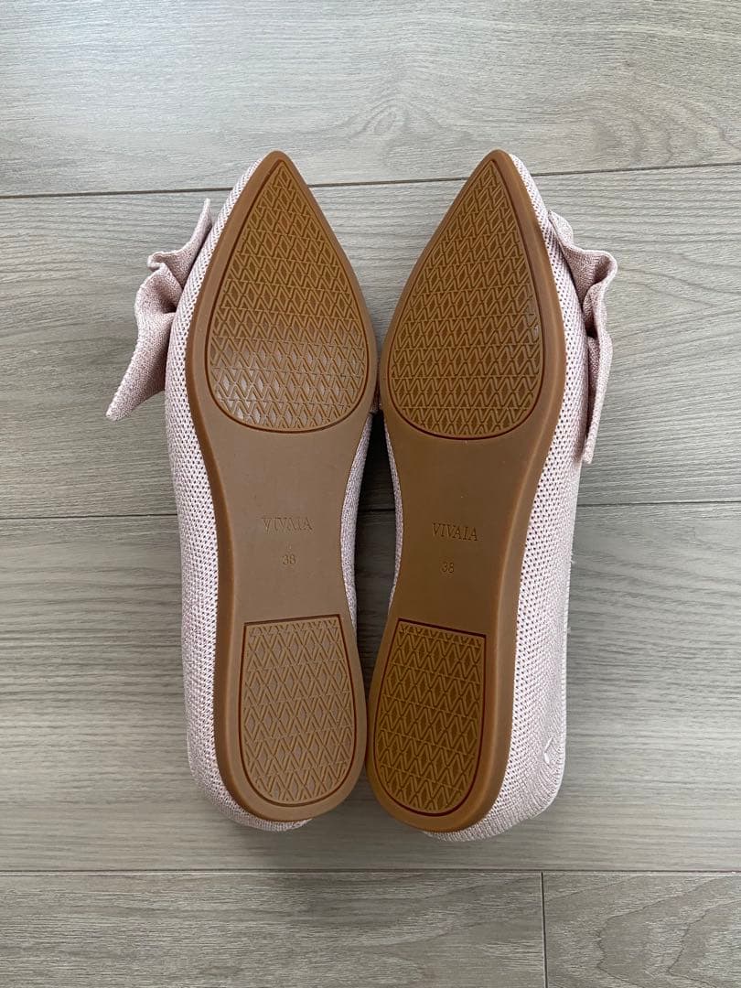VIVAIA Azura ポインテッドトゥ リボン付き フラット38 - メルカリ