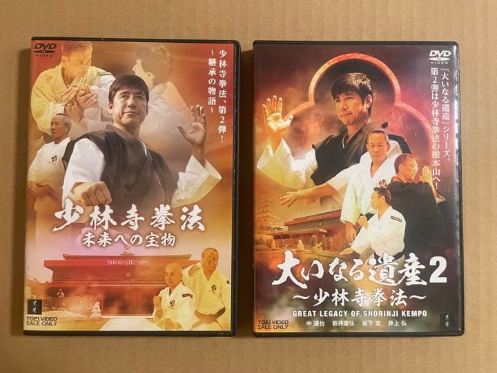 DVD 少林寺拳法 「未来への宝物」「大いなる遺産2」セット 中達也