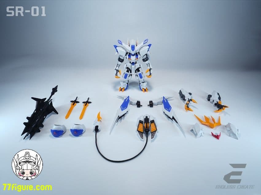 海外 中華製バエル バルバトス似 形態切替 MGSD相当 発光 組立式