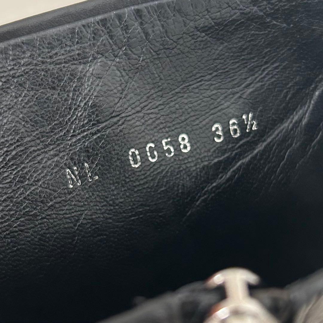 美品 ルイヴィトン ロングブーツ レザー 黒 23.5cm 36.5