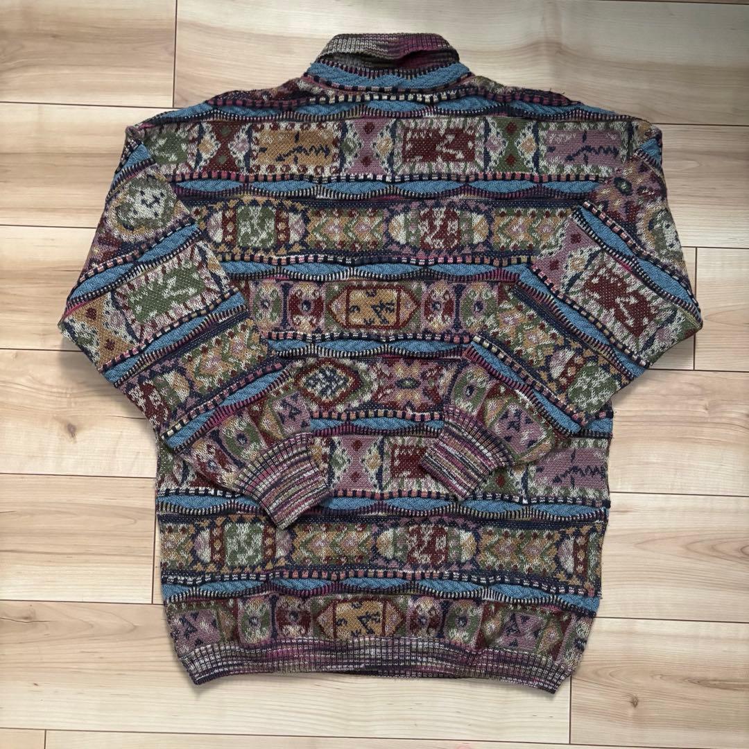 最高級☆オレンジタグ MISSONI ミッソーニ 総柄 ニットセーター 48