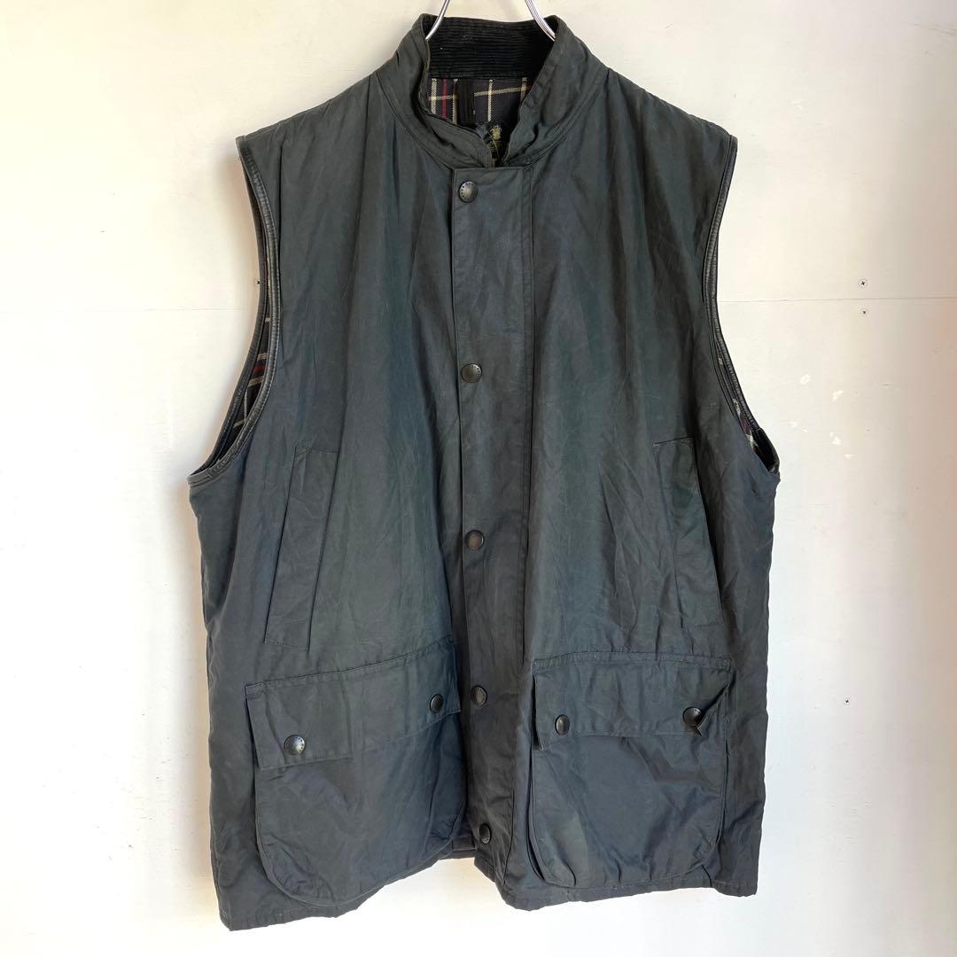 90s Barbour WESTMORLAND バブアー オイルドジャケット 英国製 95年製 3ワラント バブアー WESTMORLAND オイルドベスト メンズ