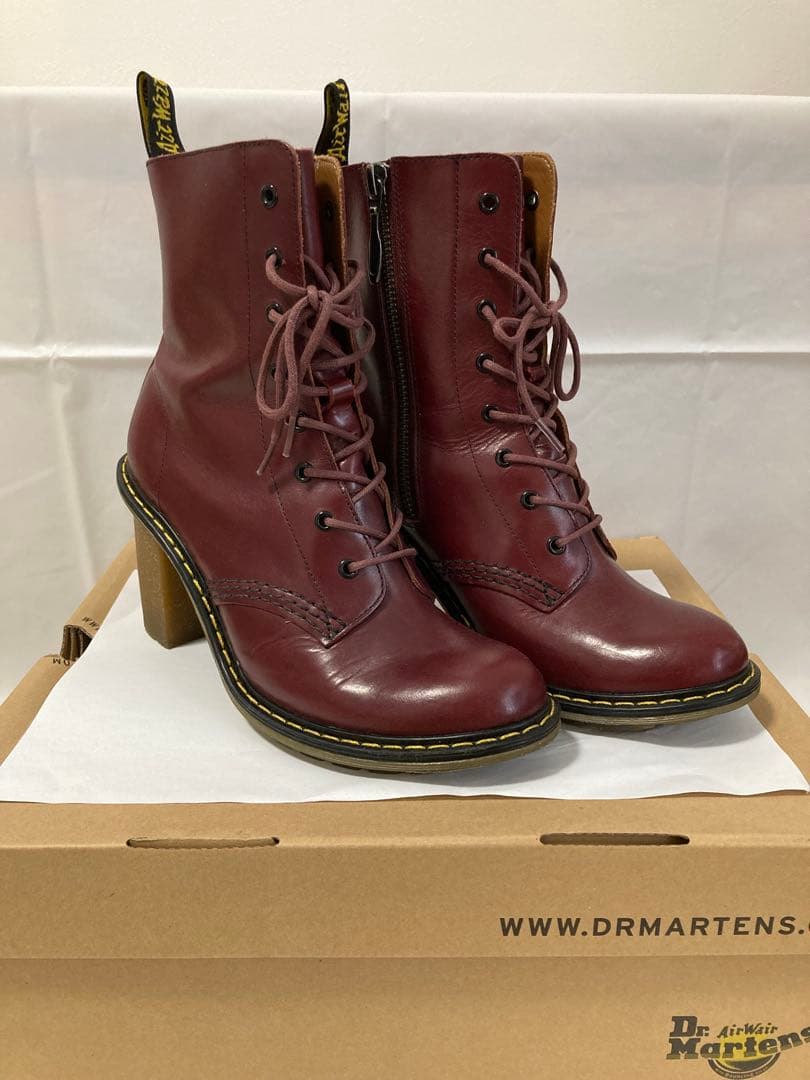 Dr. Martens 8ホールブーツ Dr.Martens（ドクターマーチン） 1460 TWIN ZIP レディース 8ホール