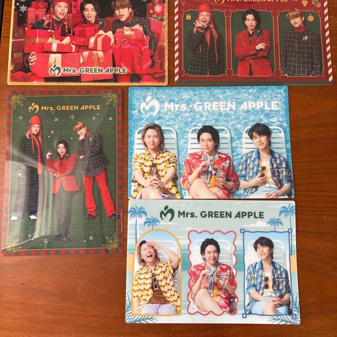 Mrs. GREEN APPLE ローソン クリアシート4種類 - メルカリ