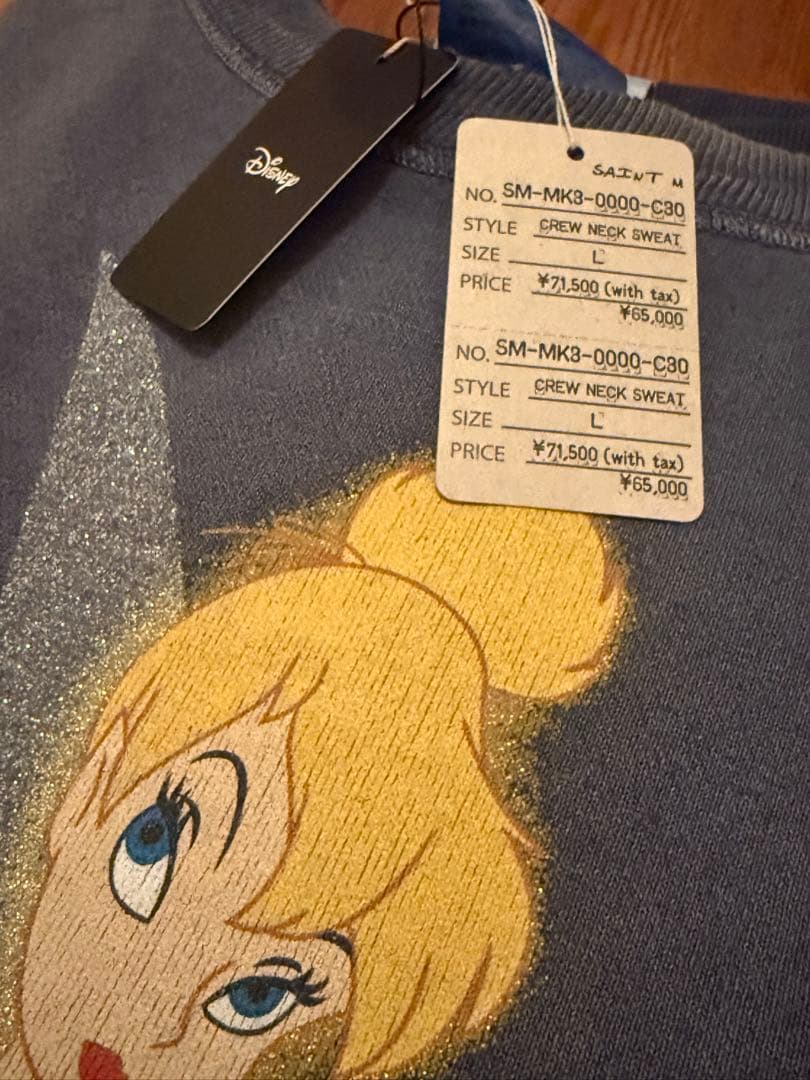セントマイケル26SS新作Disneyコラボ TINKER BELLスウェットL - メルカリ