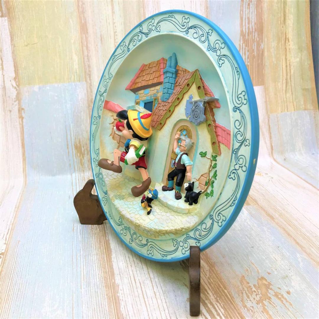 ピノキオ フィガロ ジミニークリケット ゼペットじいさん レリーフ