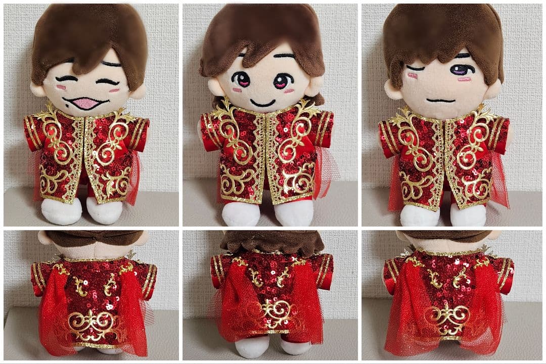 rinrin912　ぬい　衣装　赤 ぬい服 10cm 11cm 12cm 赤ずきんちゃん バニーメイド お洋服 コスプレ