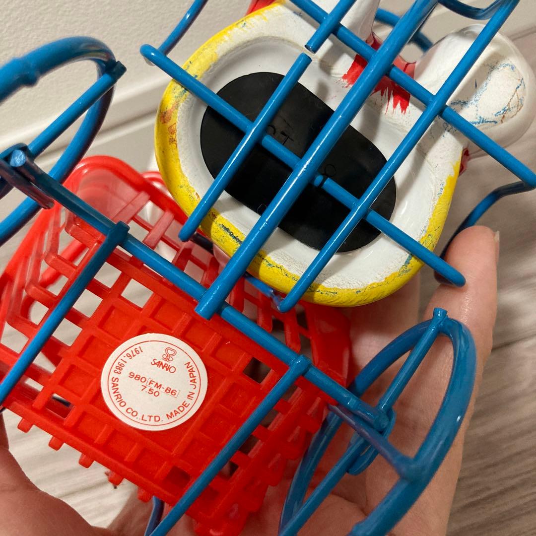 ハローキティ 自転車 陶器 貯金箱 昭和レトロ