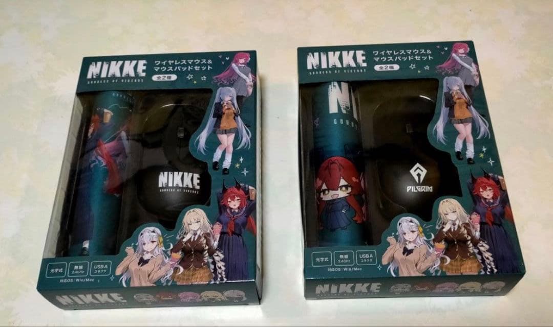 タイトー限定 勝利の女神 NIKKE ワイヤレスマウス＆マウスパッド 2種
