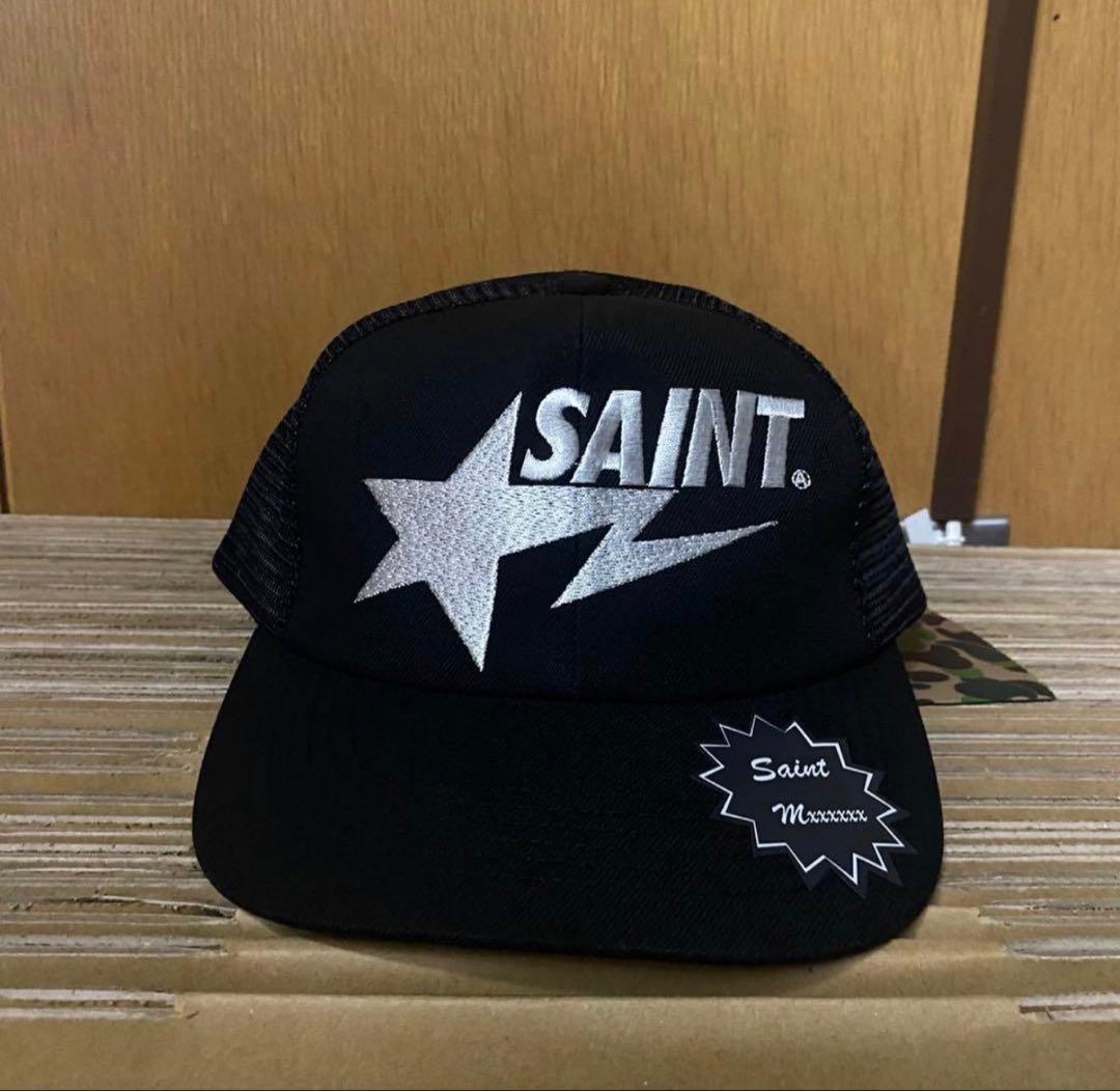 セントマイケル BAPE_MESH CAP BLACK - メルカリ