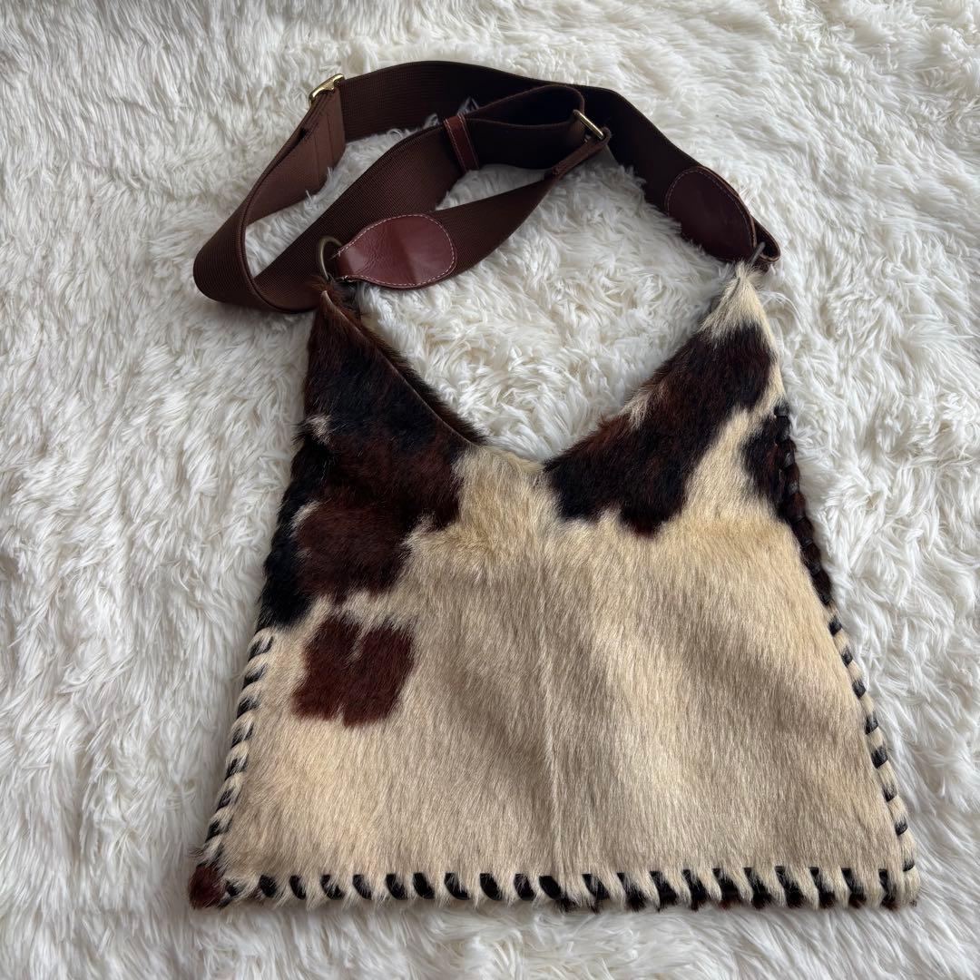 ELENA GIRARDI ハラコ レザー ショルダーバッグ - メルカリ