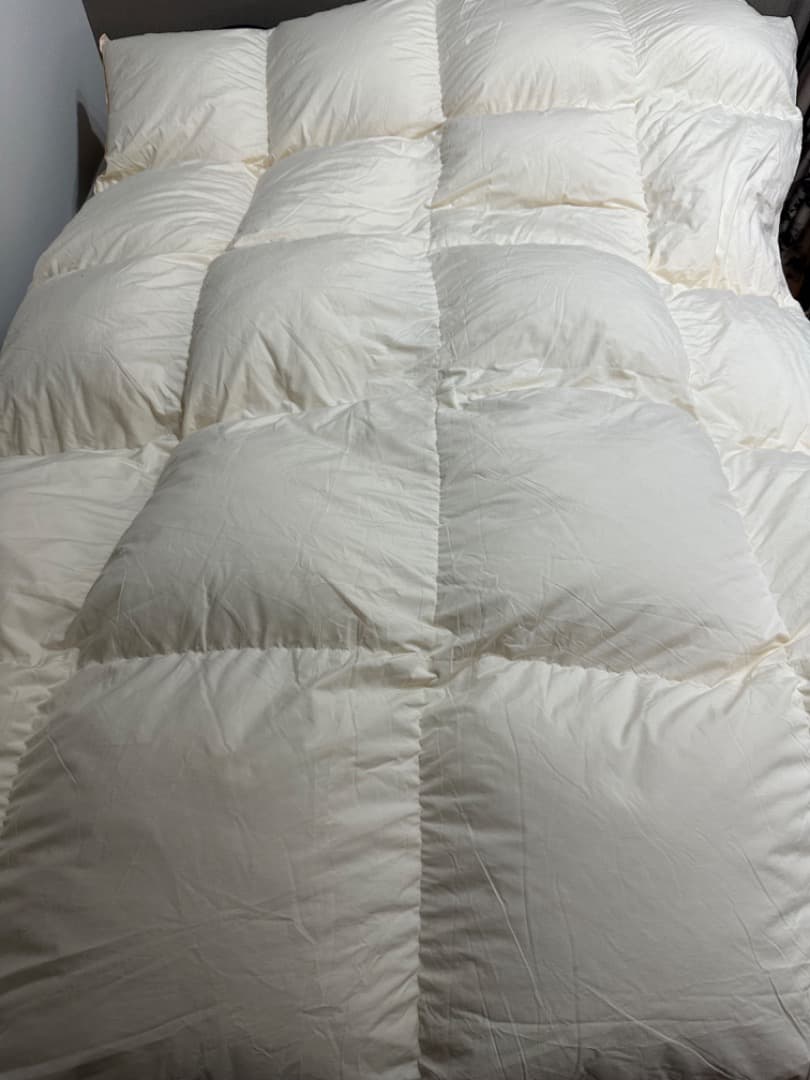 ニトリ 羽毛布団 シングル 暖かさレベル6 ホワイトグースダウン93