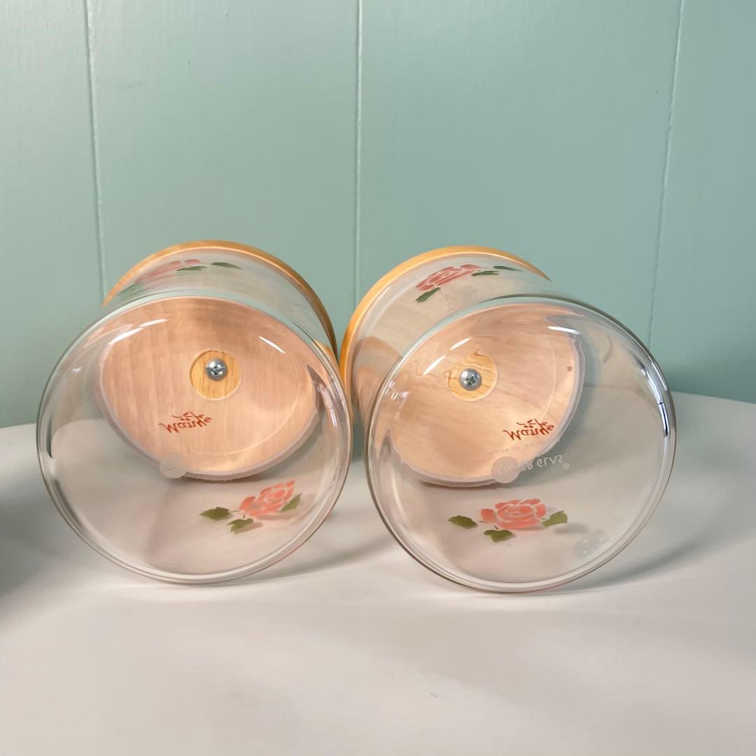 希少✨】マニーローズ ガラスキャニスター 2個セット♪