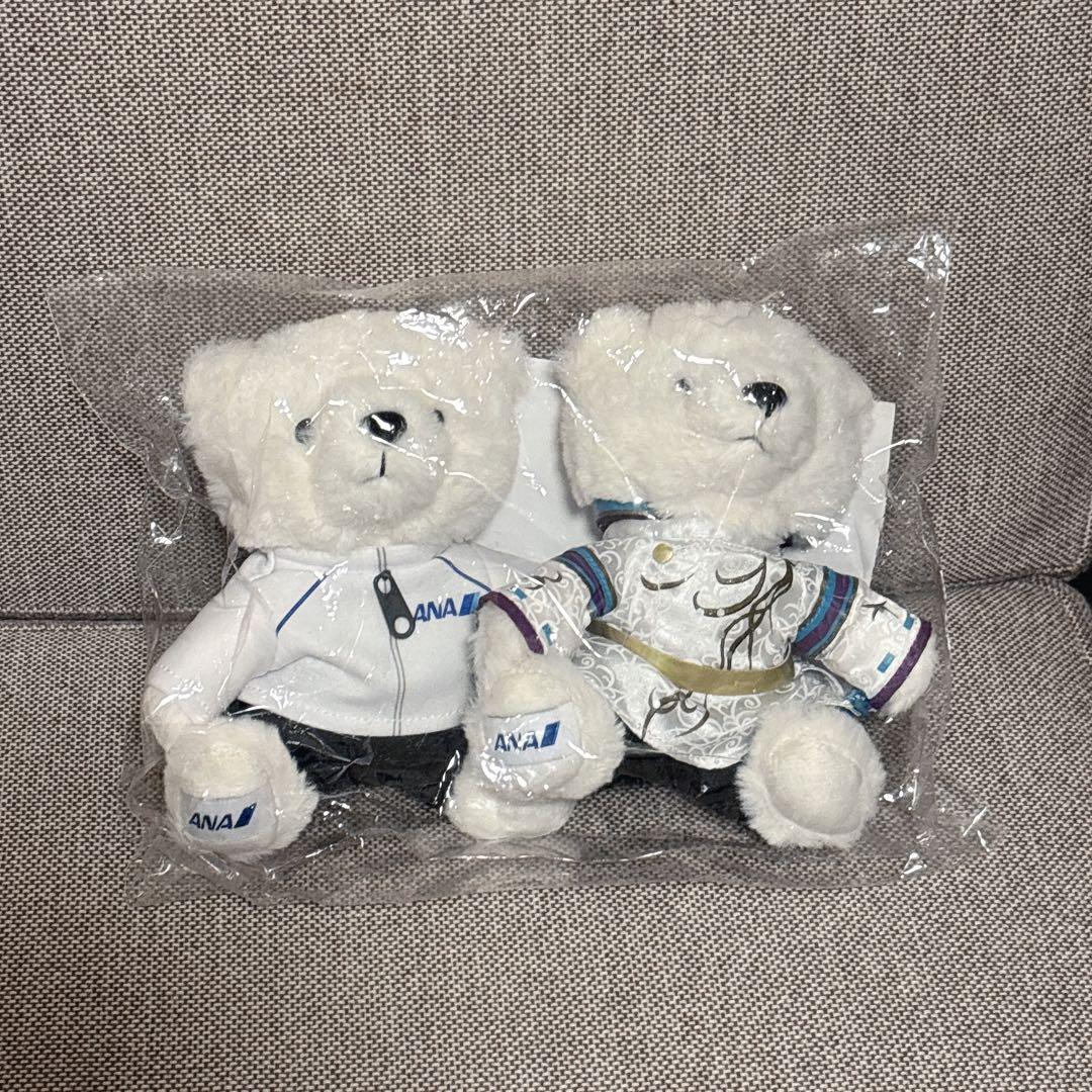 ANA 羽生結弦 YUZUフライトベアセット 2体 - メルカリ