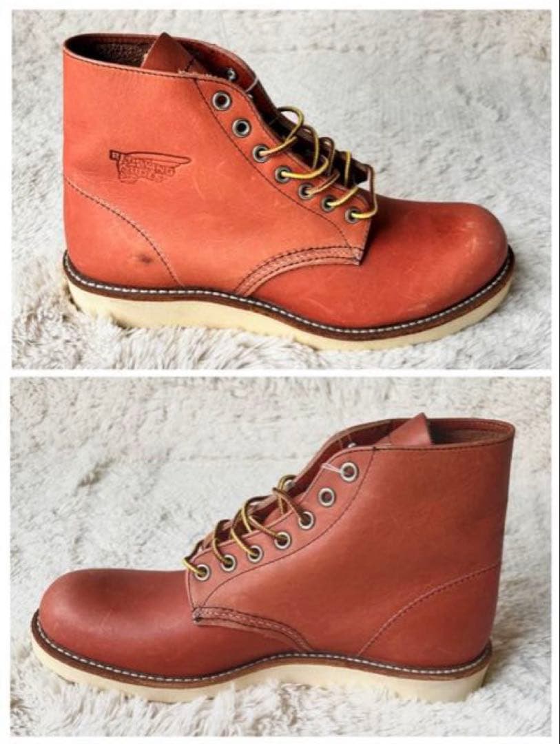 未使用 RED WING 8166 赤茶　26.0cm 傷あり USA 8