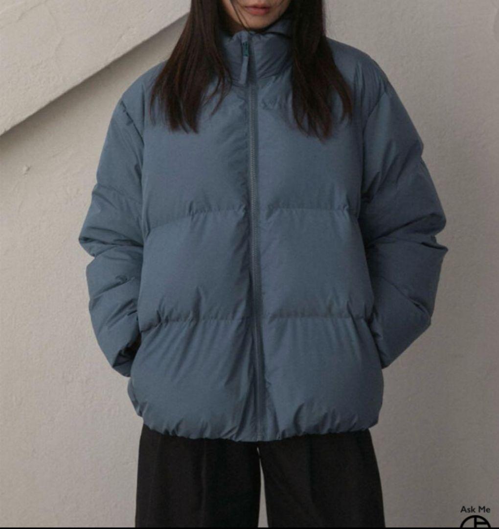 未使用タグ付き OHOTORO heritage duck down Mブルー - メルカリ