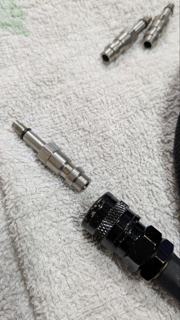 HPAホース 外部ソース Co2 ワンタッチコネクタ マルイマガジンアダプター