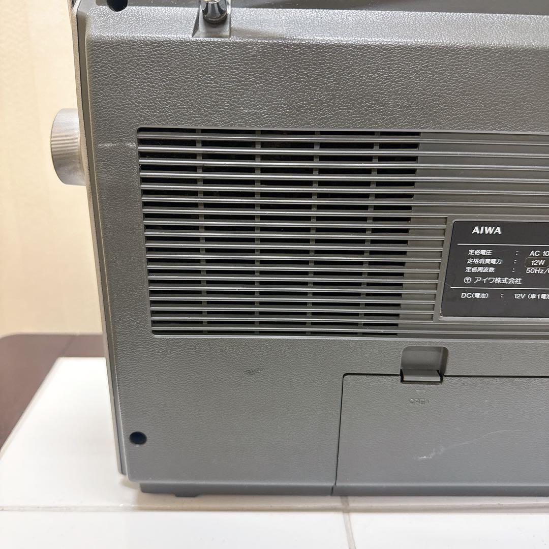 AIWA CS-50 日本製 ラジカセ シルバー FM/AM受信OK 昭和レトロ - メルカリ