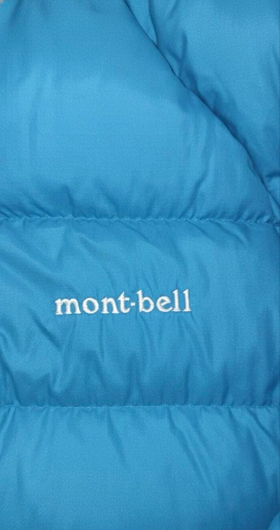 き*こ様 mont-bell ダウンジャケット 水色 短丈 おーた着用 肉厚 テ
