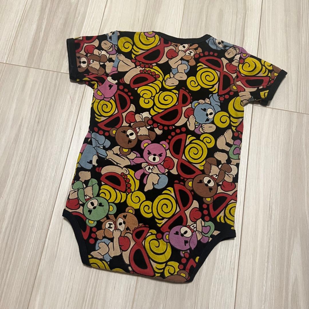 美品】ヒステリックミニ ヒスミニ ロンパース 半袖ロンパース 80