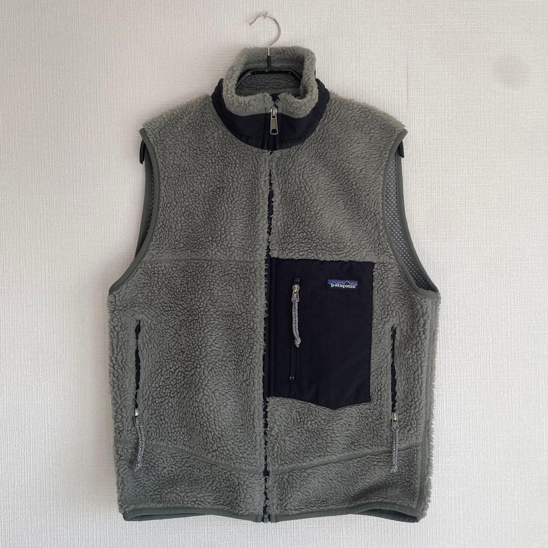 USA製　patagonia レトロx ベスト　フリース　カーキ　グリーン　S patagoniaパタゴニア クラシック レトロX フリースベスト 黄緑 S