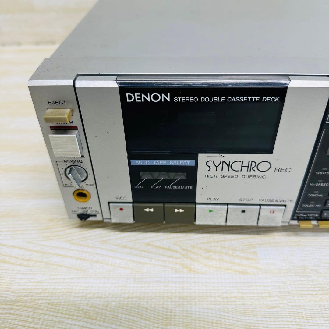 ジャンク DENON ステレオダブルカセットデッキ DR-8 - メルカリ