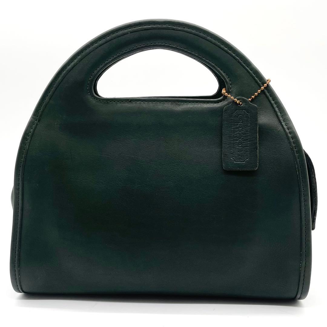 美品✨オールドコーチ 2way ショルダーバッグ レザー グリーン 希少色