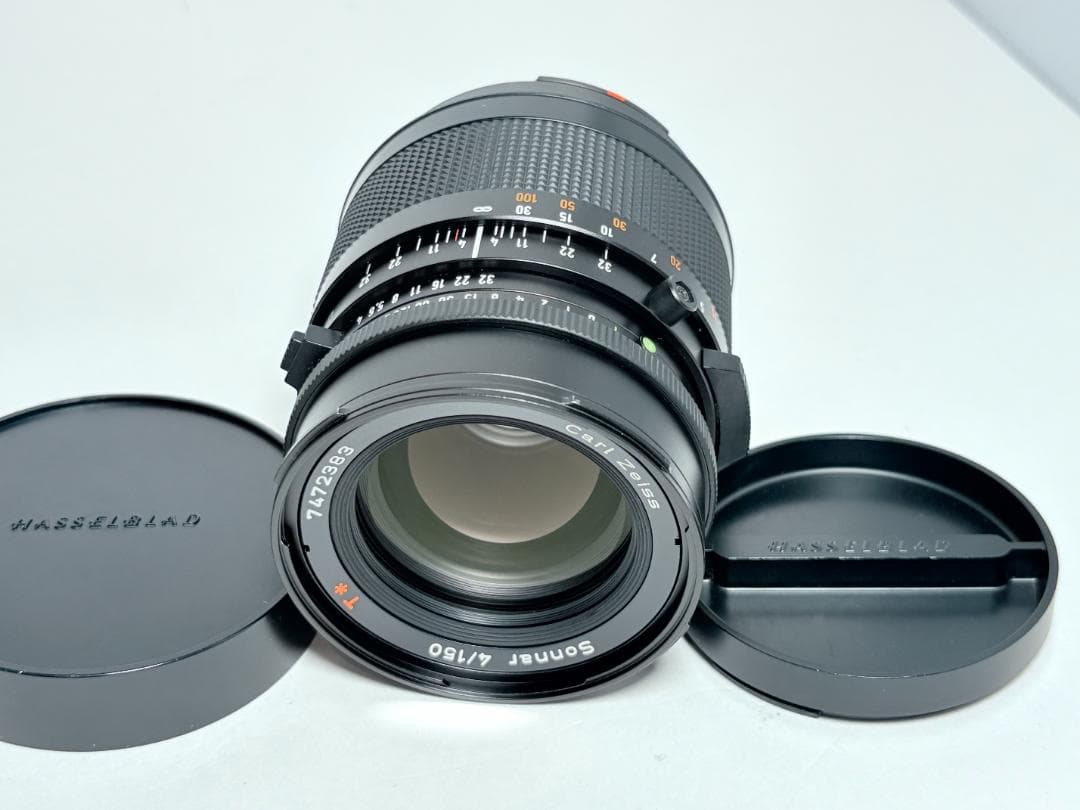 極上品 HASSELBLAD Sonnar CF 150mm F4 Hasselblad Sonnar 150mm F4 Chrome Lens with Hood - Recent CLA