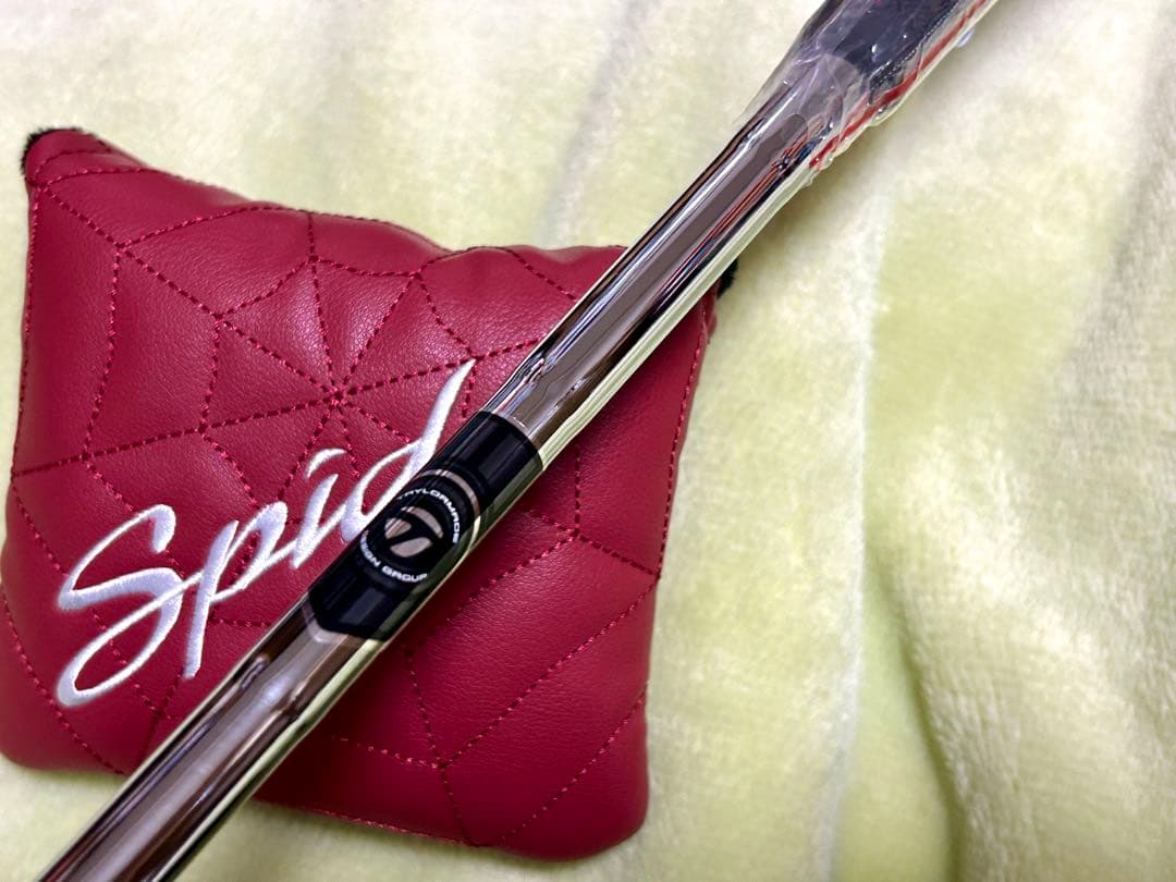 新品 スパイダー レッド パター ダブルベンド 34インチ カバー付き