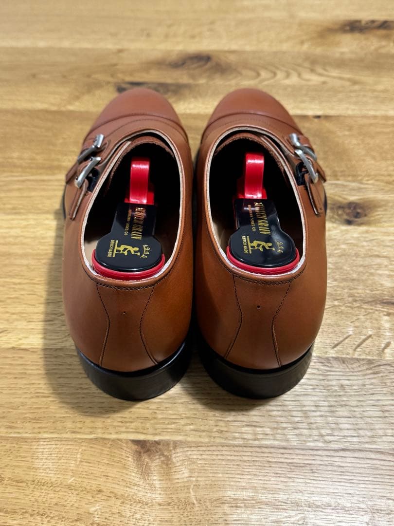 【新品未使用】スコッチグレイン ダブルモンクストラップ ブラウン 26.0cm