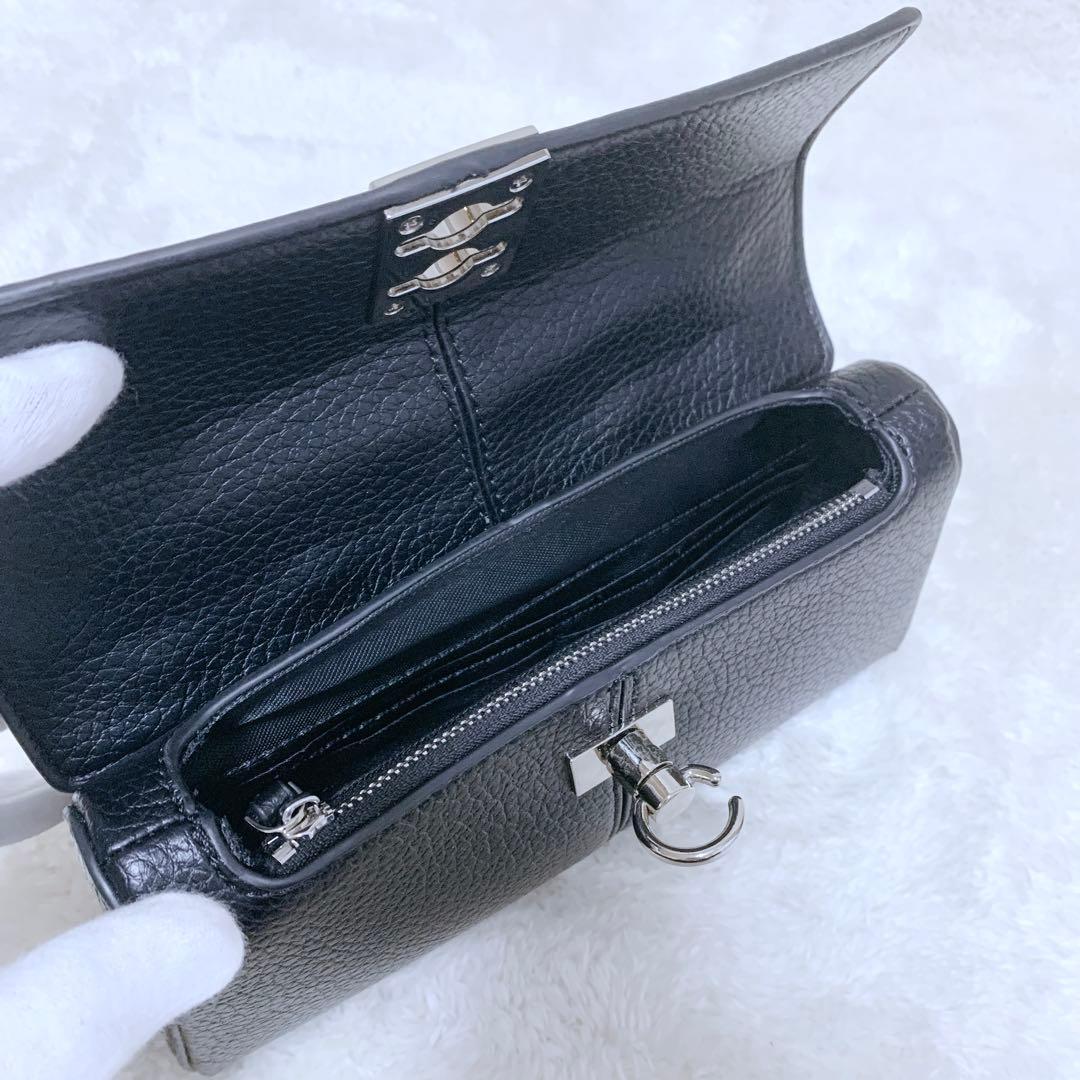 みん様専用】極美品♪ CAFUNÉ スタンスウォレット ブラック シボ革