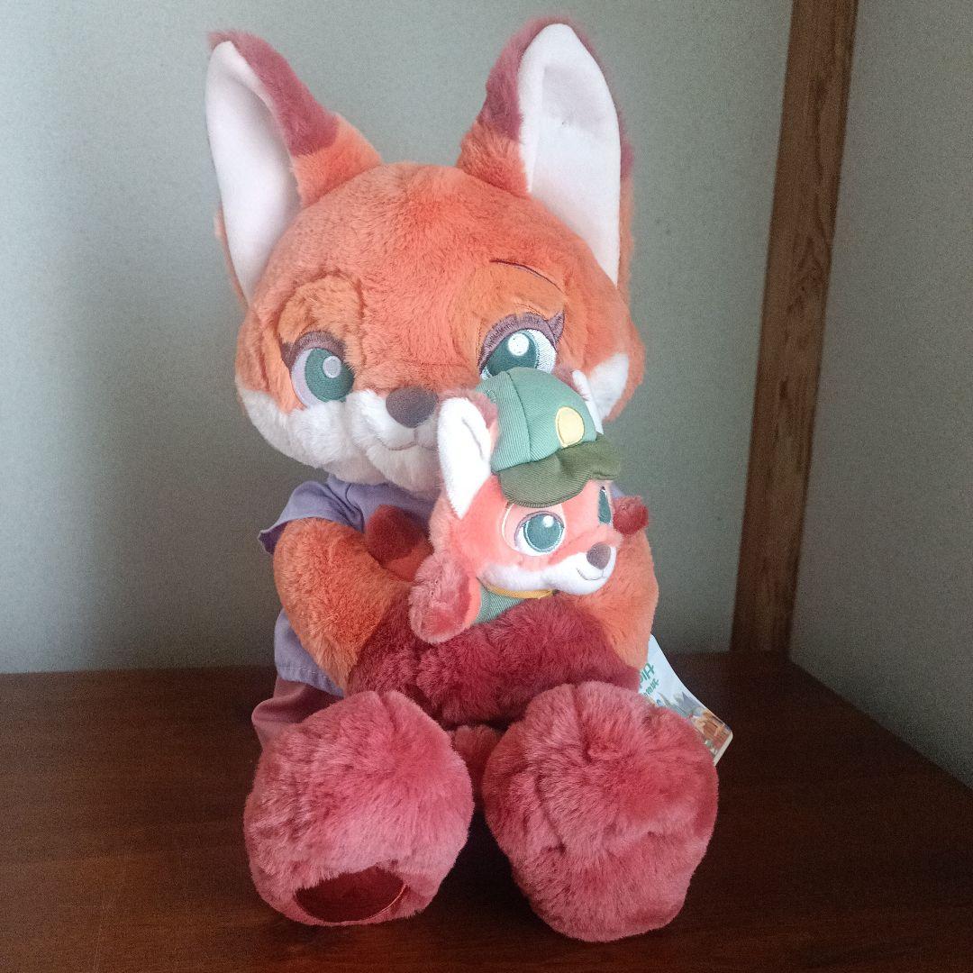 上海ディズニーランド限定 ニックワイルド 親子 ぬいぐるみ ズートピア
