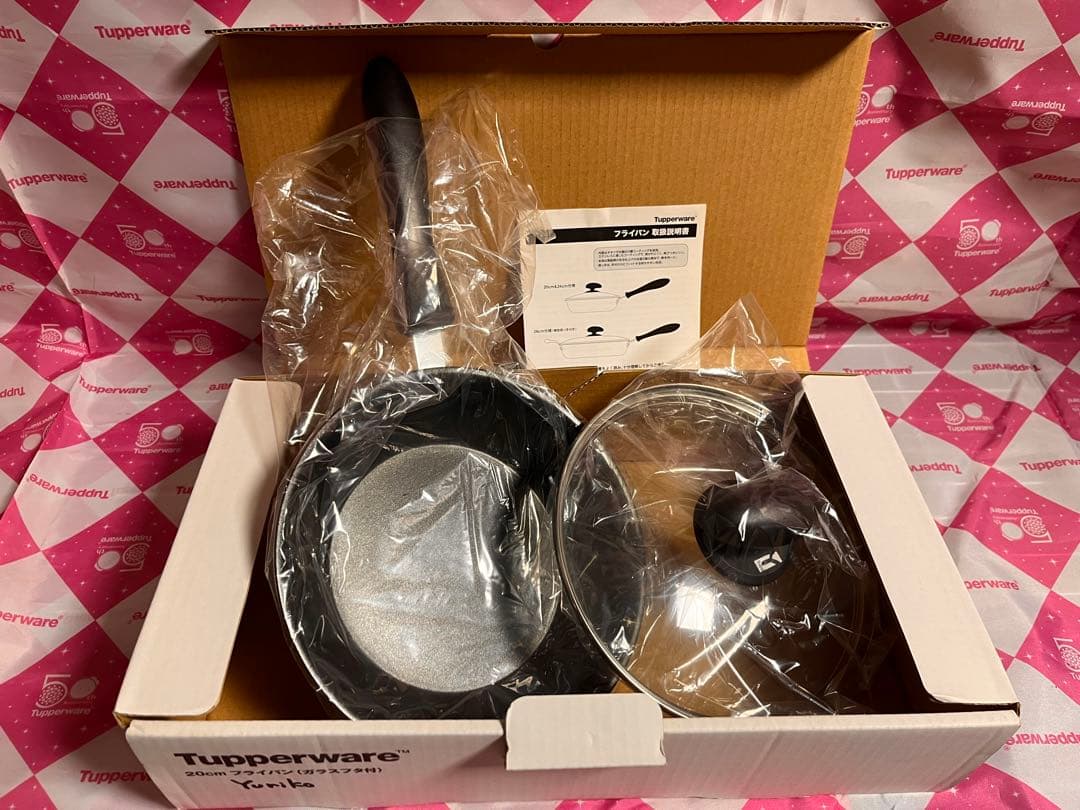 Tupperware 20cm フライパン（ガラス蓋付き） - メルカリ