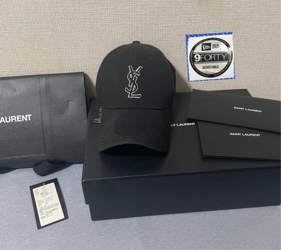 SAINT LAURENT 9FORTY ブラックキャップ YSL 9FORTY ブラックキャップ
