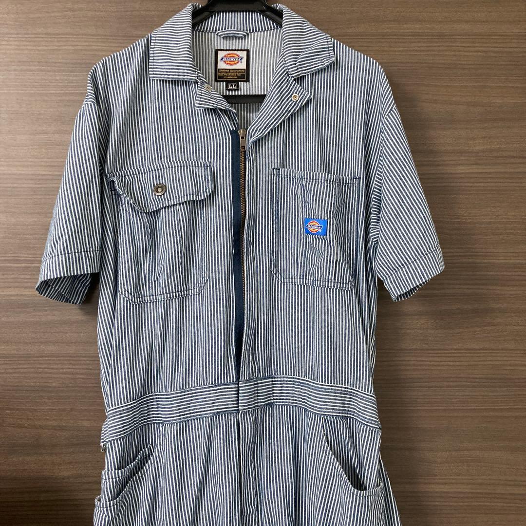 Dickies 薄手&軽量ライトストレッチ半袖つなぎ LLサイズ Dickies（ディッキーズ） つなぎ 半袖 ストレッチ ツナギ 春夏 薄手