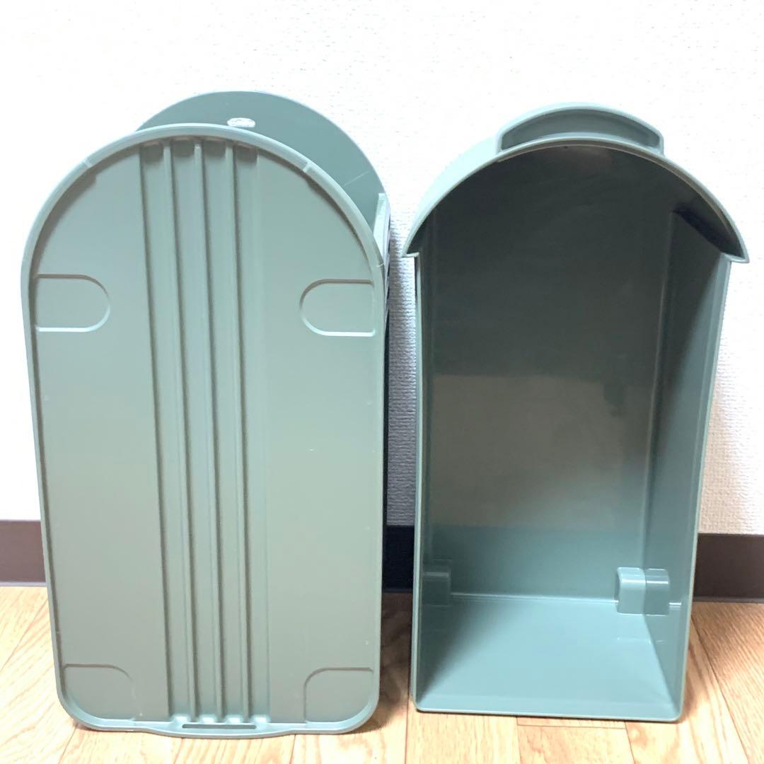 Tupperware タッパーウェアデイリーストッカー3段キャスター付き緑