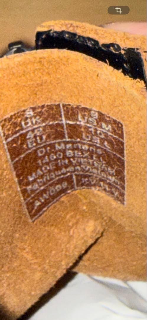 Dr. Martens 1460 BEX LL BLACK8ホール 27.0cm