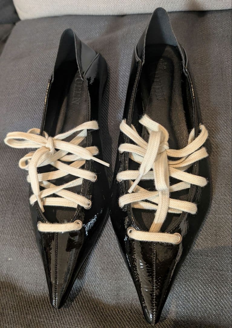 CHUCLLA 2wayレースアップポインテッドシューズ - メルカリ