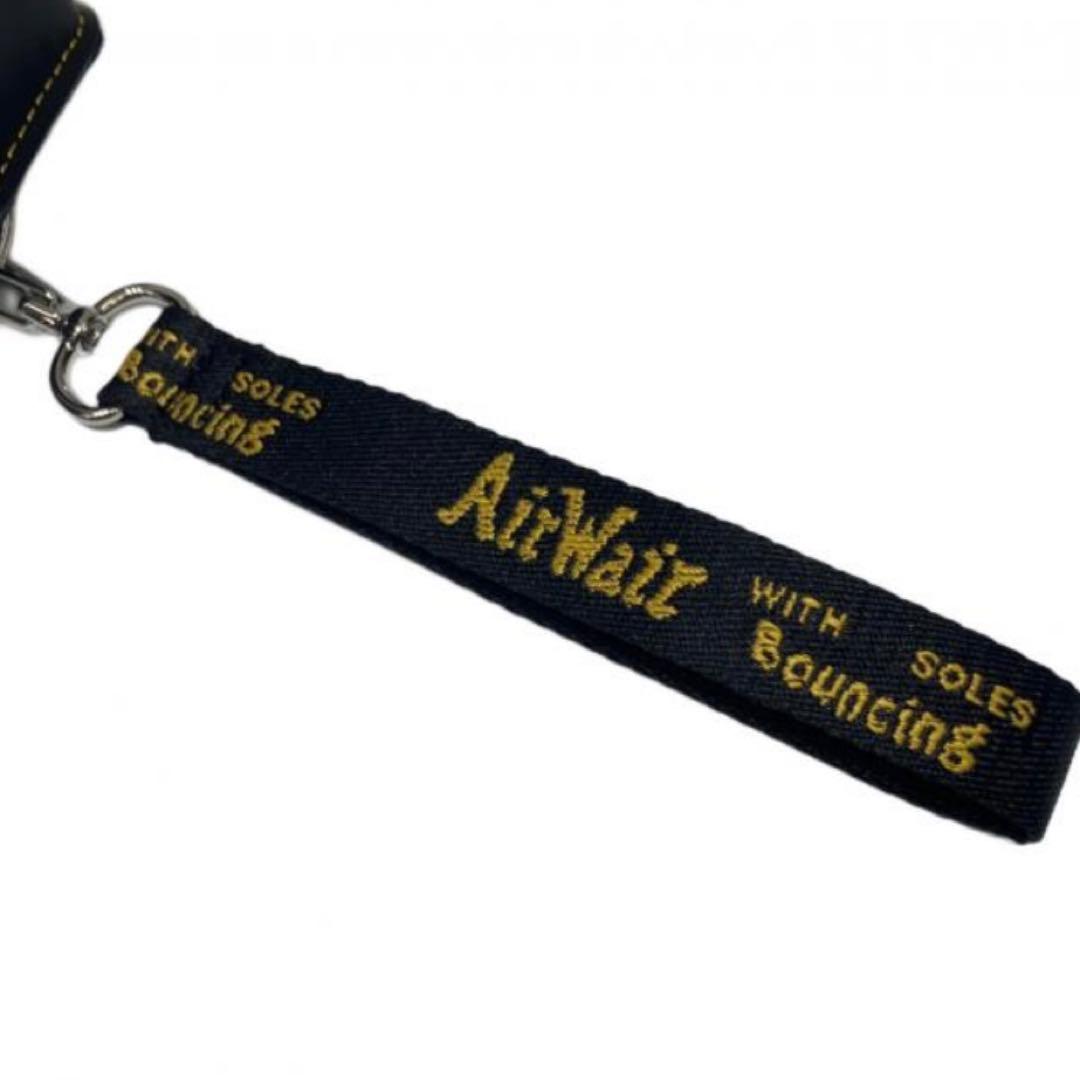 新品】Dr. Martens レザー ブラック キーリング ドクターマーチン