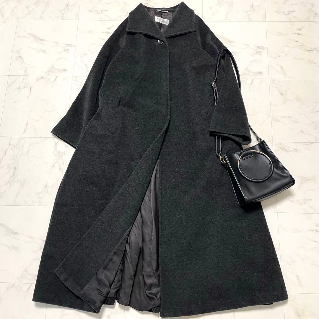 マックスマーラ 白タグ イタリア製 カシミヤ混 ロングコート