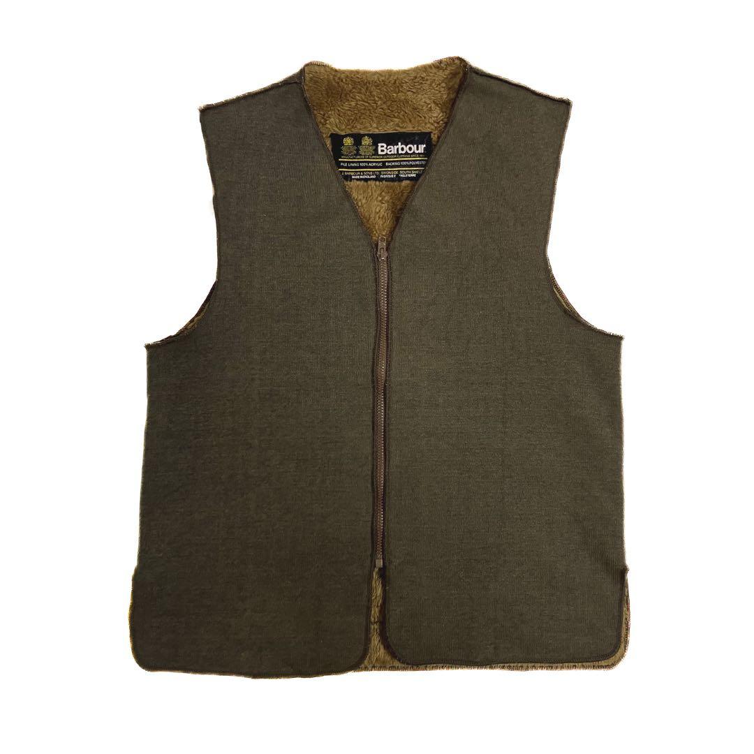 Barbour バブアー ジッパー カスタム ライナー ベスト M 2ワラント Barbour（バブアー） ベスト ジレ BARBOUR/バブアー/フロントジップ