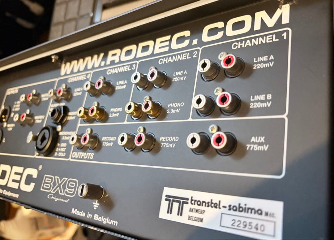 RODEC BX-9 希少DJミキサー ベルギー製 美品 極太サウンド