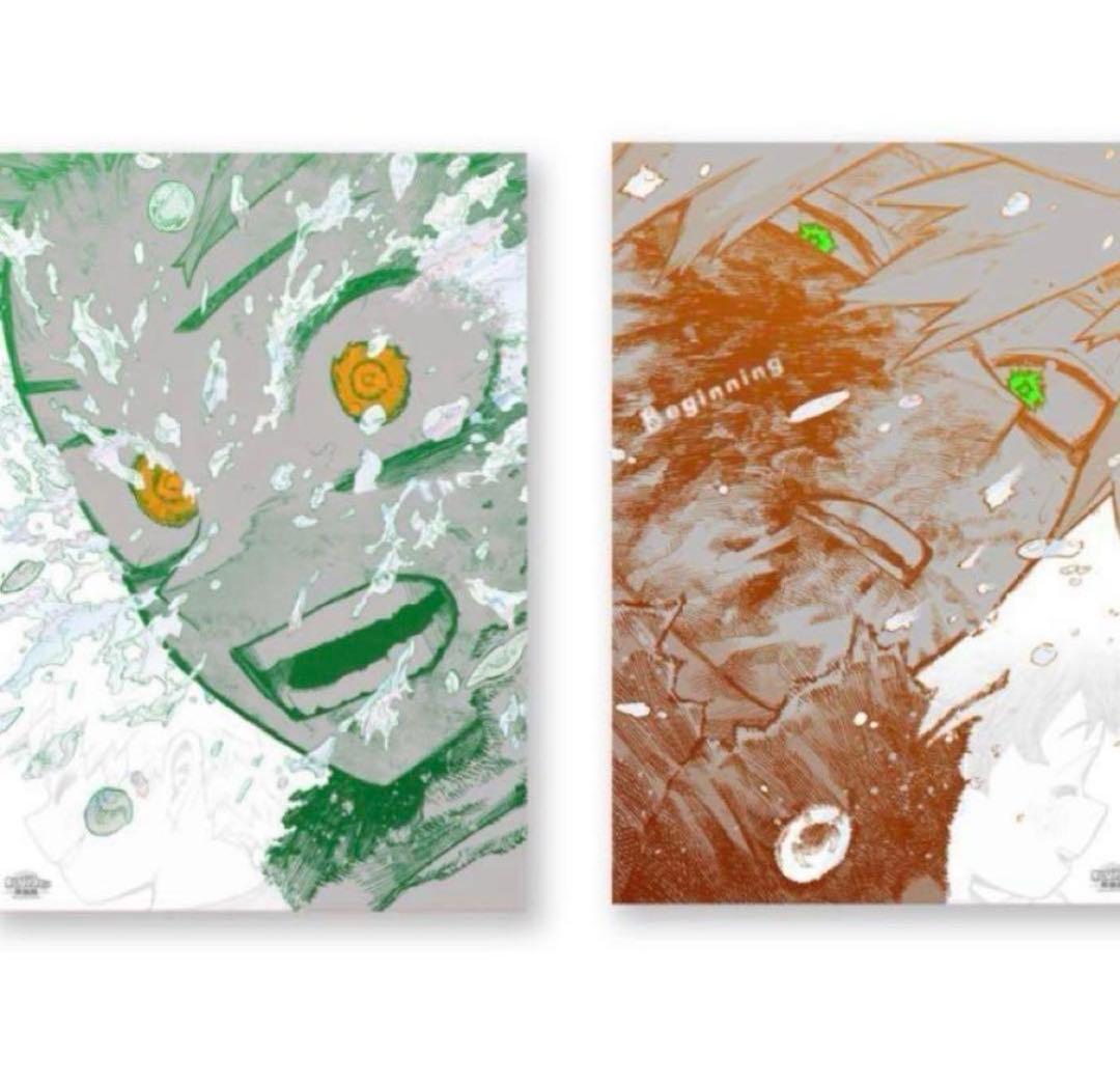 ヒロアカ展　ポスター　TheBeginning A2 僕のヒーローアカデミア 原画展 A2アートポスター2枚セット 【The