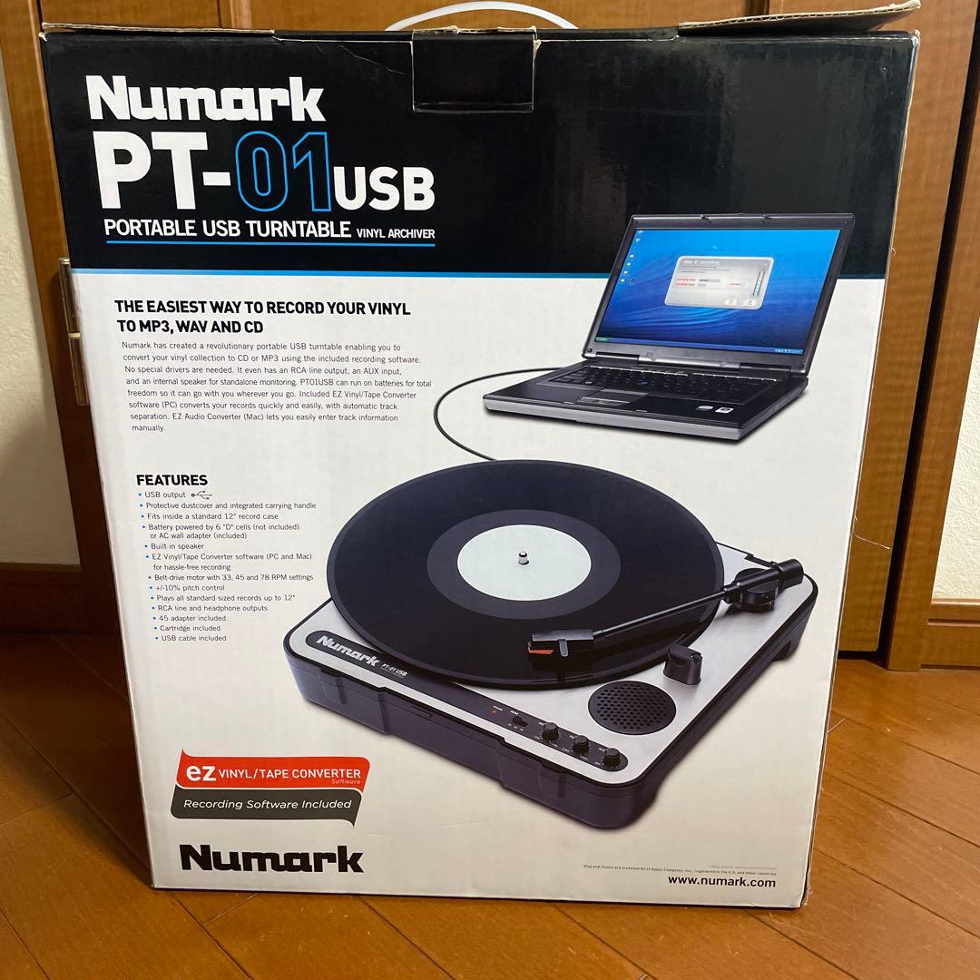 【美品】Numark PT-01USB ポータブルUSBターンテーブル Amazon.co.jp: Numark（ヌマーク） USB付ポータブル・レコード