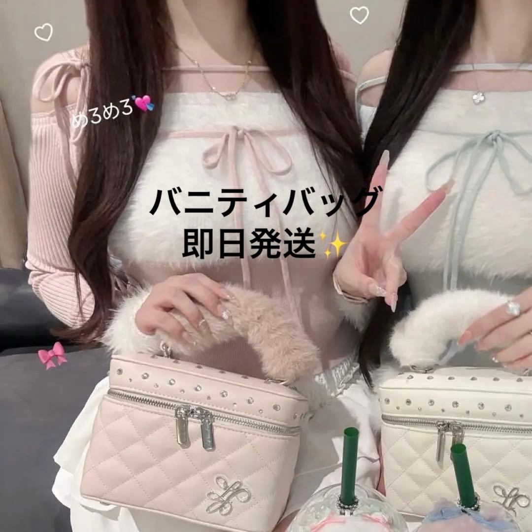 新品未使用タグ付✨ルミニョン　バニティ　バッグ　lumignon ピンク 早い物勝ち】lumignon ルミニョン バニティバッグルミニョンバッグ