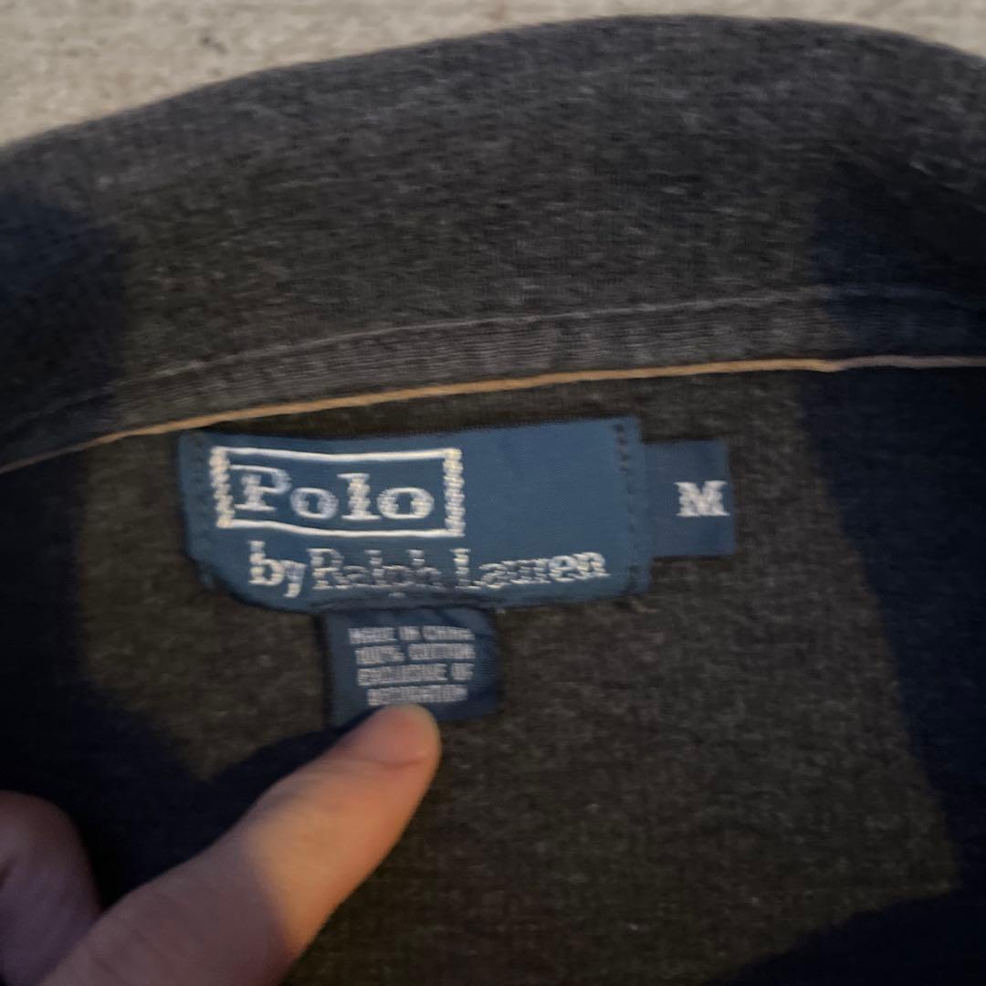 Polo Ralph Lauren ハーフジップ ニット グレー シャツセット - メルカリ