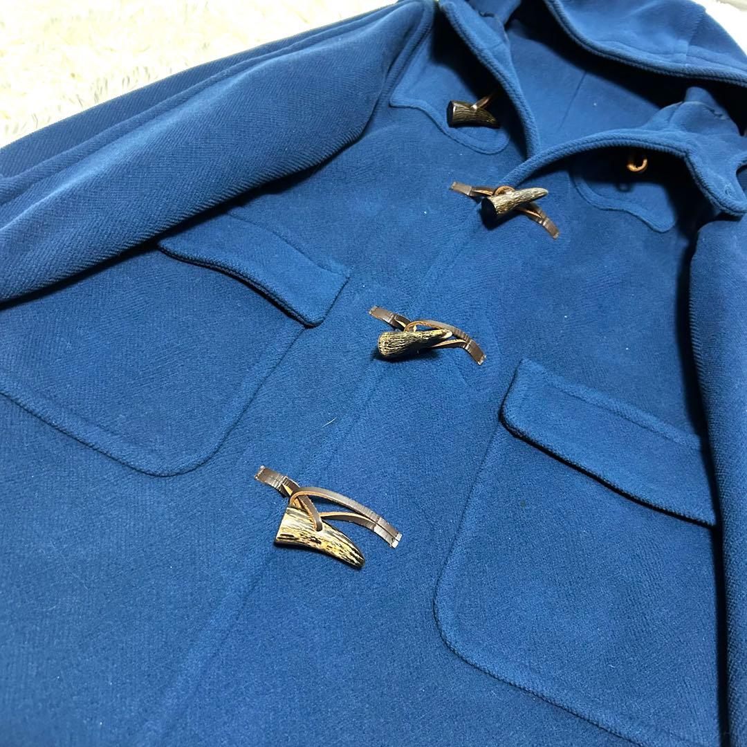 希少カラー ムーアブルック ヘリンボーン ロングダッフルコート 丈