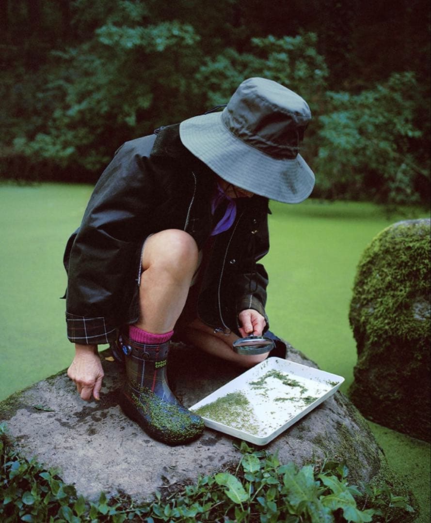 《Barbour × Crocs》タータンチェックウェリントン ブーツ　サイズ8