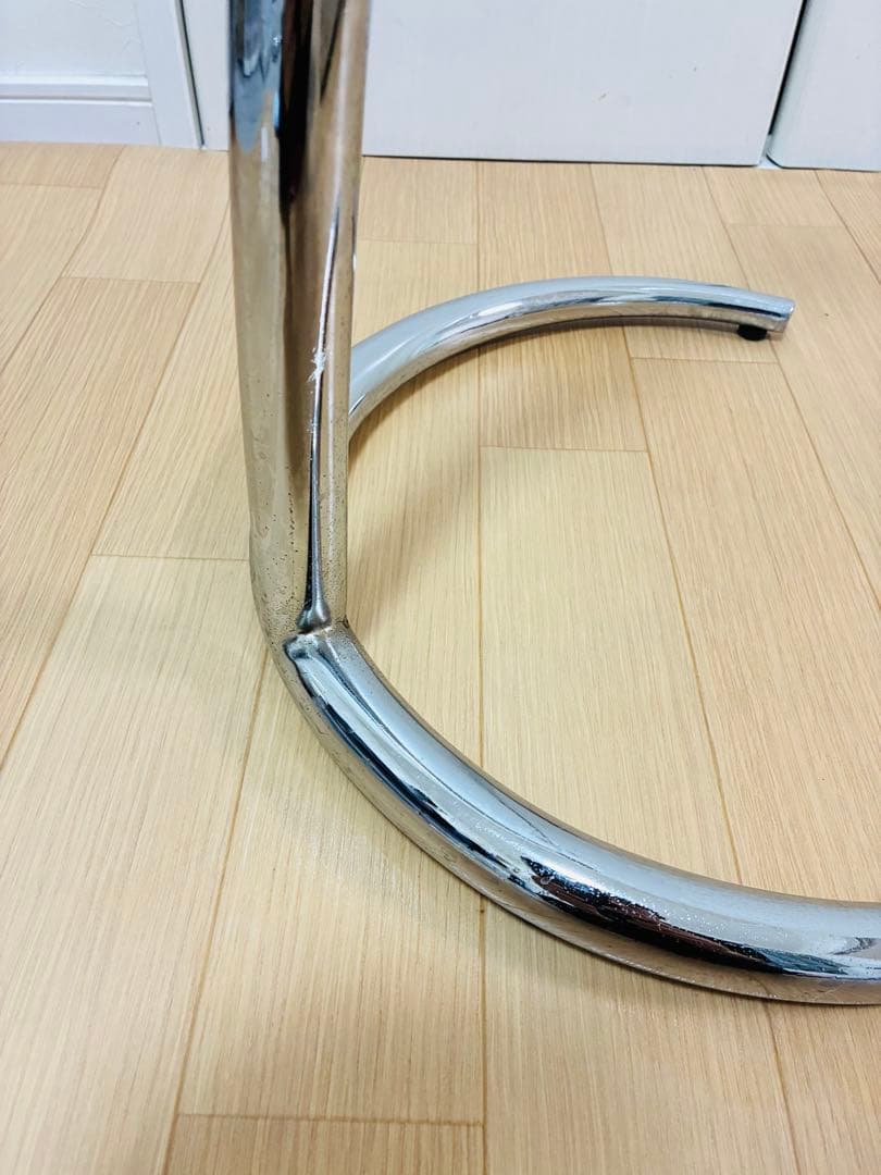 IDC大塚 ガラスラウンドテーブル サイドテーブル コーヒーテーブル